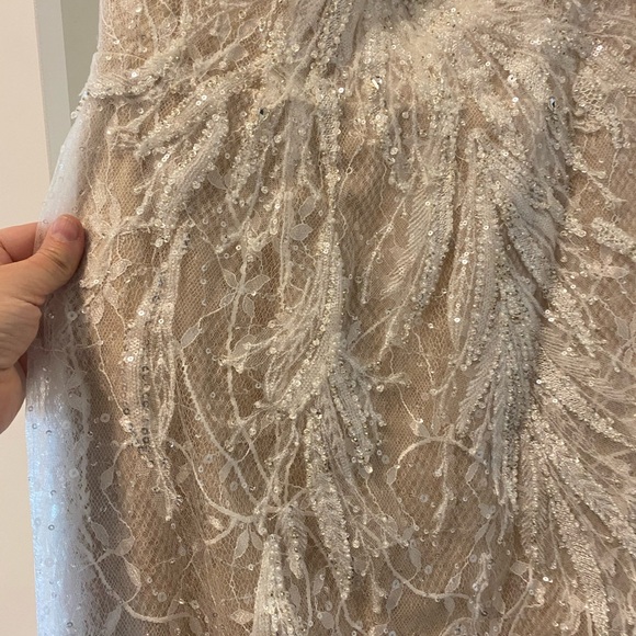 Never been worn wedding dress from David’s bridal - Picture 7 of 13